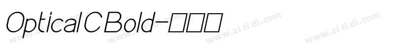 Optical C Bold字体转换